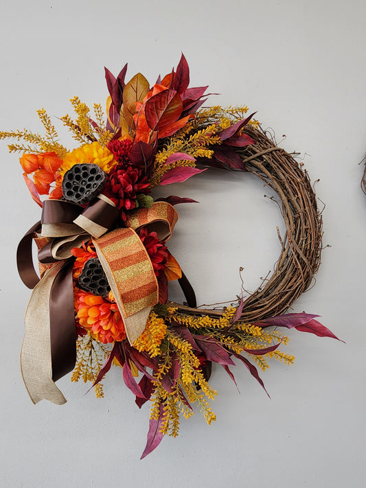 Autumn Harvest - seasonal silk wreaths