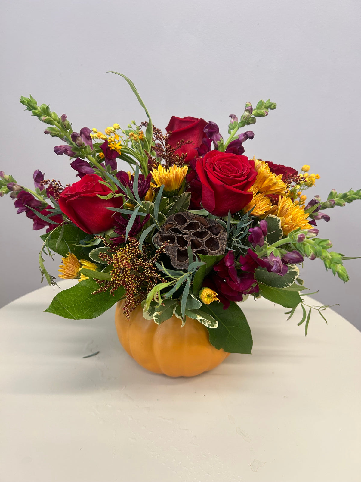 Opulent Amber Pumpkin Harvest